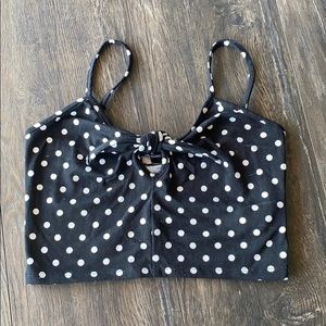 Forever 21 polka dot crop